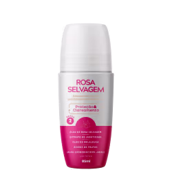 Desodorante Roll-On Antitranspirante de Rosa Selvagem.