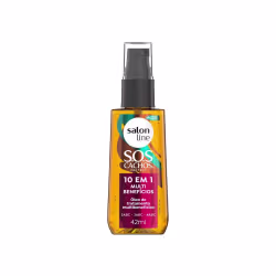 Óleo Capilar Salon Line S.O.S Cachos 10 em 1 Multibenefícios. Volumetria de 42ml.