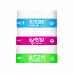Kit Widi Care As Máscaras Super Poderosas Trio, 3 produtos.
