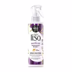 Spray Capilar Multiuso Salon Line Meu Liso Antifrizz Multibenefícios 10 em 1. Volumetria de 240ml.