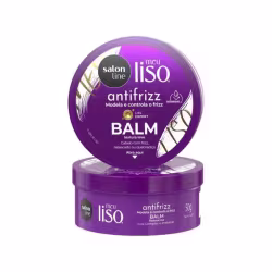 Balm Capilar Salon Line Meu Liso Antifrizz. Volumetria de 50g.