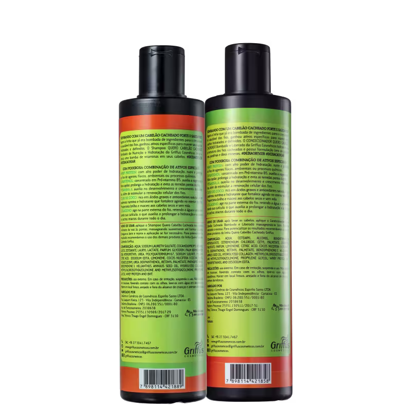 Kit Griffus Quero Cabelão Cacheado Duo (2 Produtos)