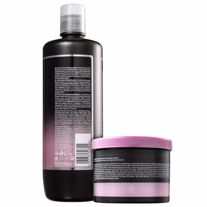 Kit Schwarzkopf Professional BC Bonacure Fibre Force Fortifying Reconstrução de Salão (2 Produtos)