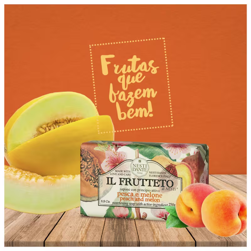 Nesti Dante Il Frutteto Pêssego e Melão - Sabonete em Barra 250g
