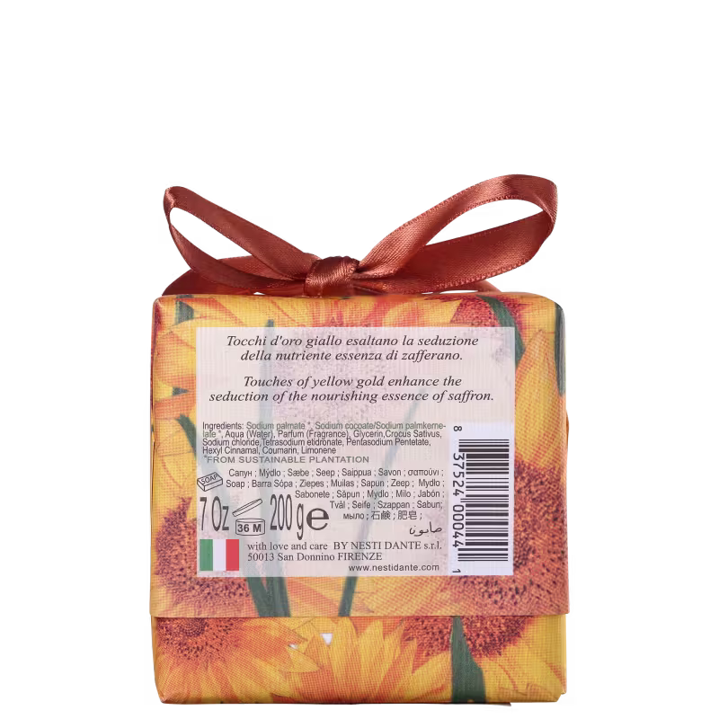 Nesti Dante Gli Officinali Girassol e Açafrão - Sabonete em Barra 200g