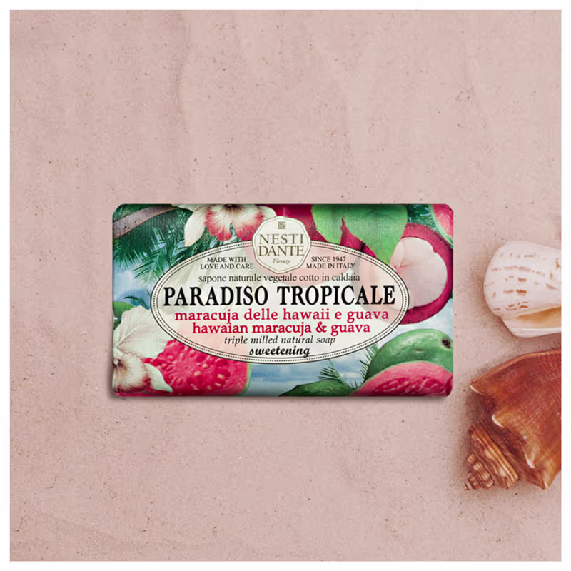 Nesti Dante Paradiso Tropicale Maracujá do Havaí e Goiaba - Sabonete em Barra 250g 