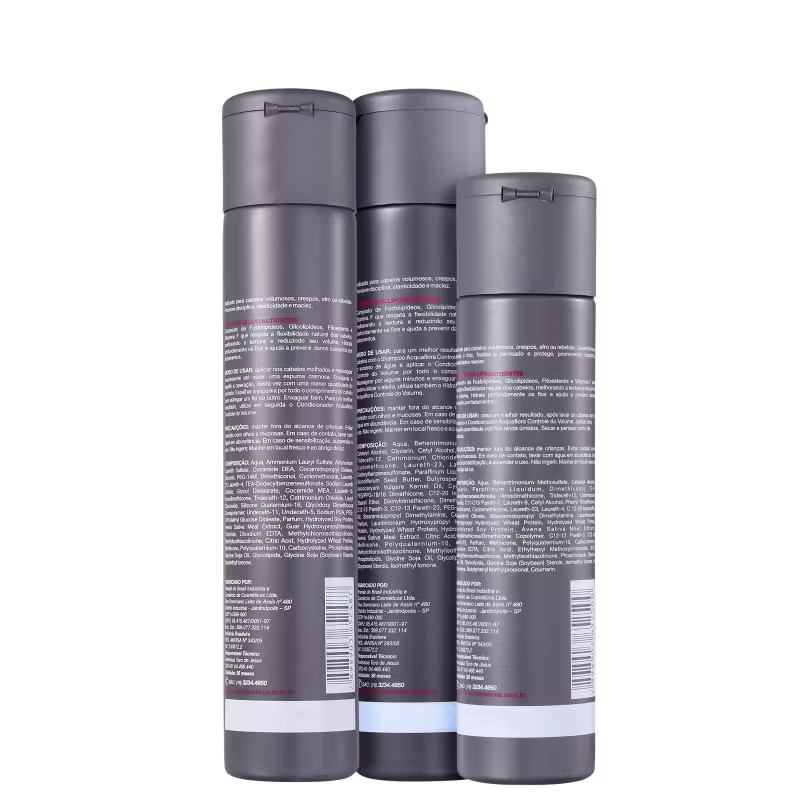 Kit Acquaflora Controle do Volume Hidratante (3 Produtos)