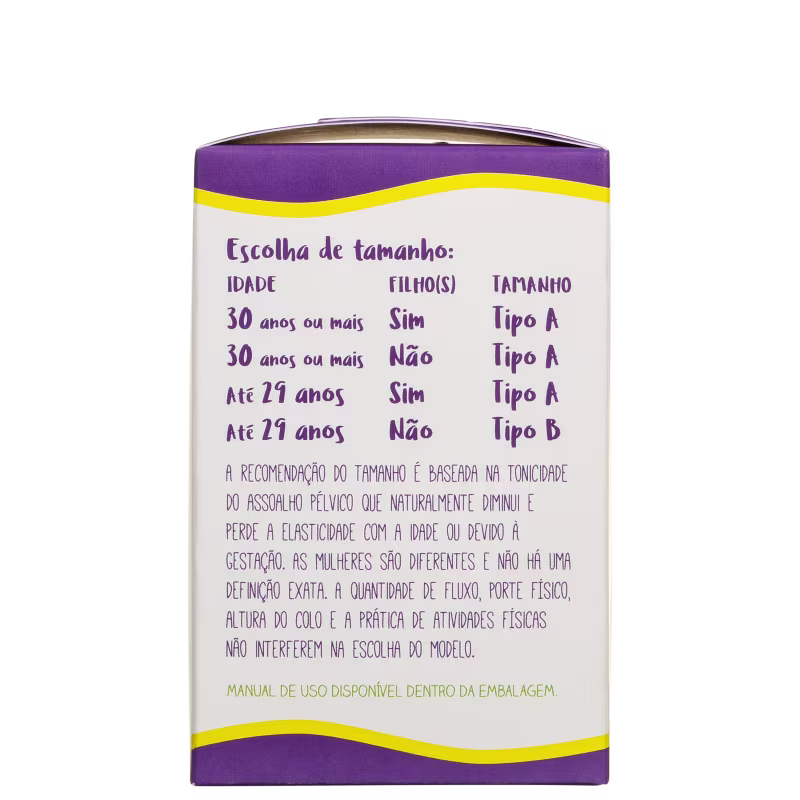 Kit Violeta Cup Transparente Tipo B (-30 anos ou sem filhos) - Coletor Menstrual + Higienizador de Coletor