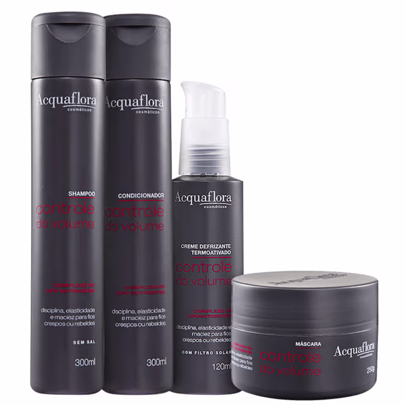 Kit Acquaflora Controle do Volume Defrizante (4 Produtos)