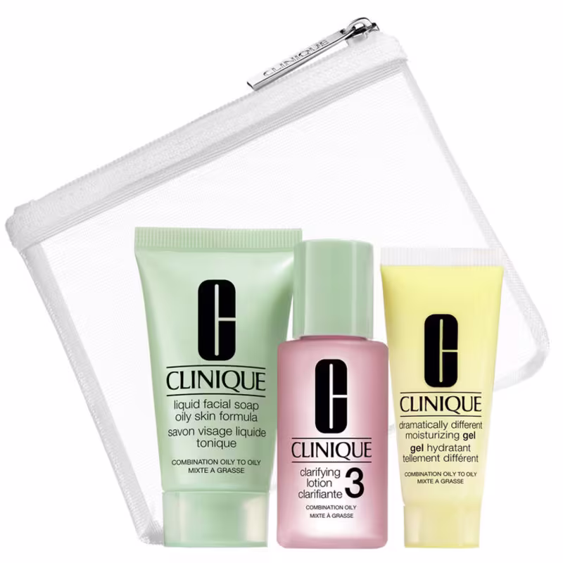 Clinique Sistema 3-Passos Pele 3 Trial Kit (3 Produtos)
