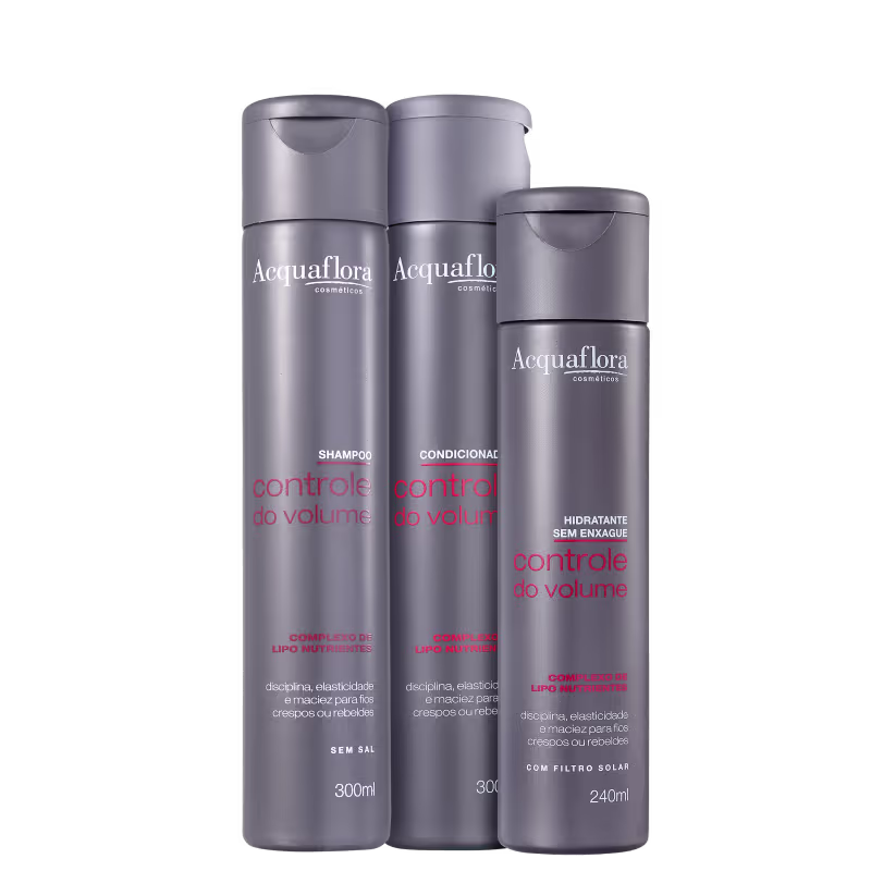 Kit Acquaflora Controle do Volume Hidratante (3 Produtos)