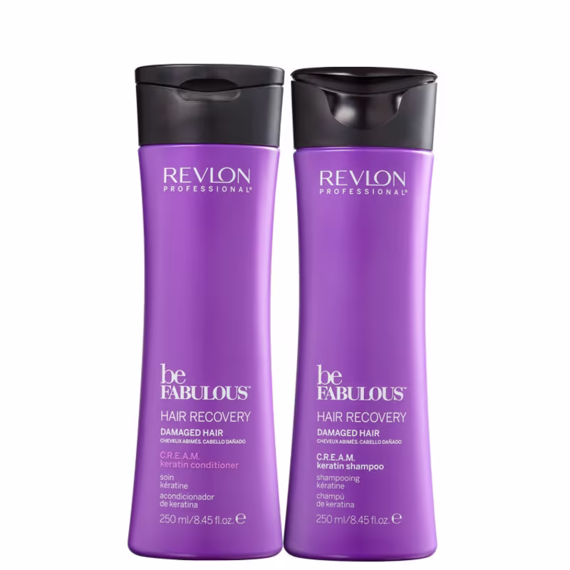Kit Revlon Professional Be Fabulous C.R.E.A.M. Keratin (2 Produtos)