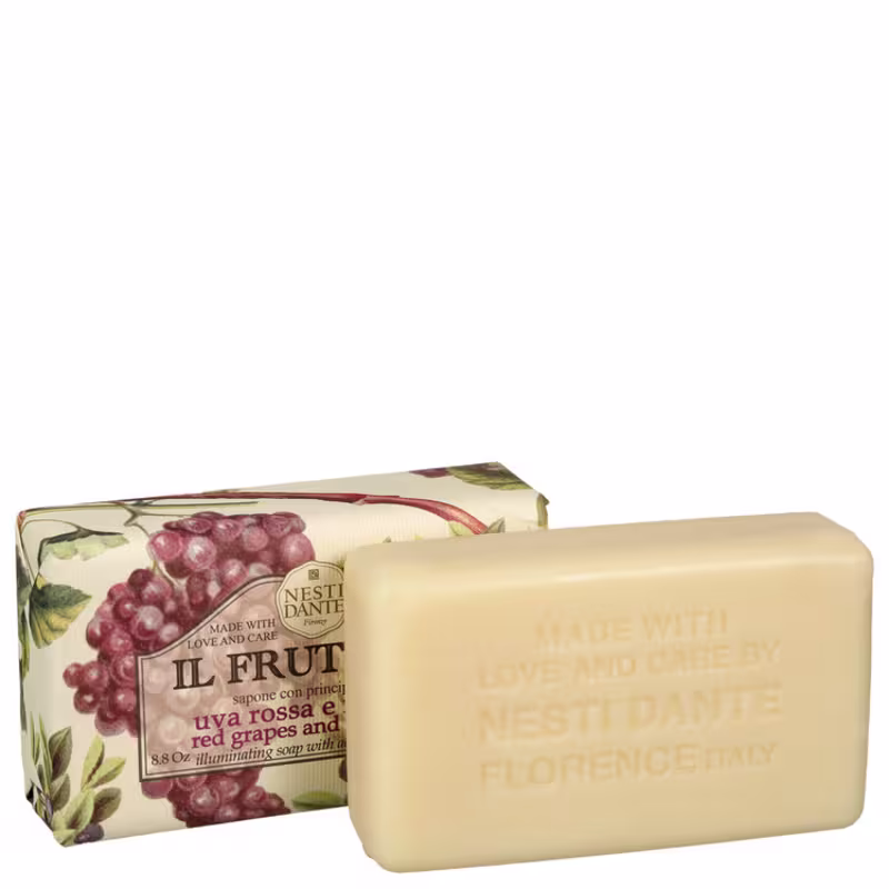 Nesti Dante Il Frutteto Uvas Vermelhas e Mirtilo - Sabonete em Barra 250g