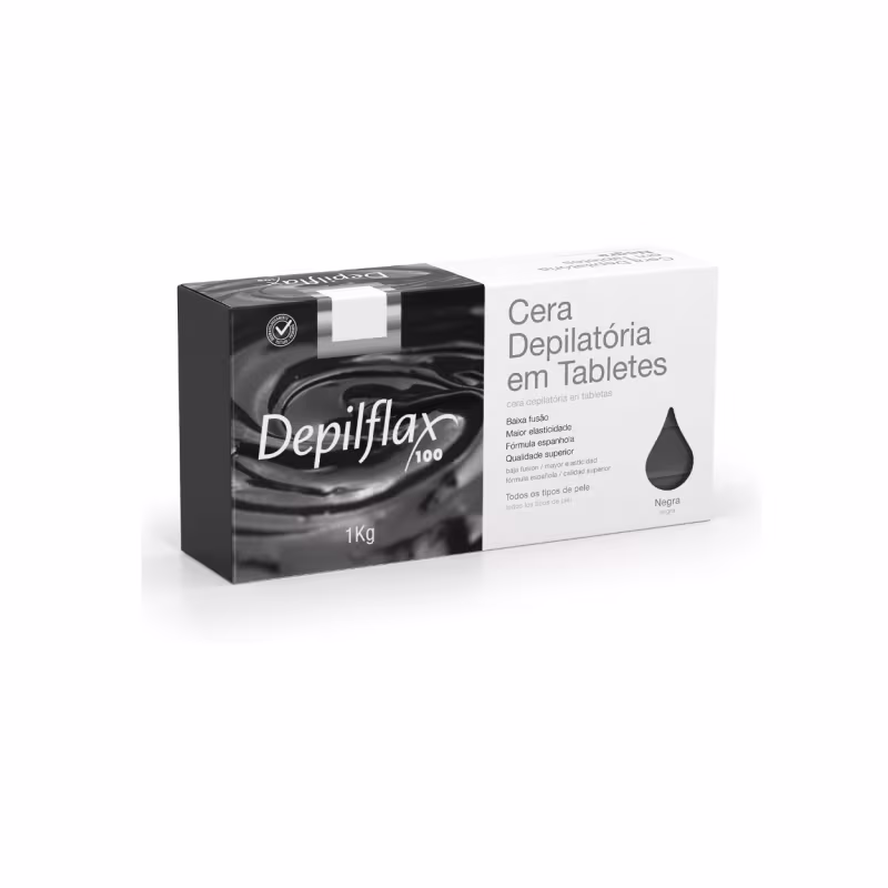 Kit 3 Ceras Quente Depilatória Negra Barra Hidrata Depilflax