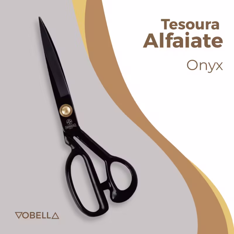 Tesoura Alfaiate Profissional Fio Liso Onyx Mundial 30,5cm