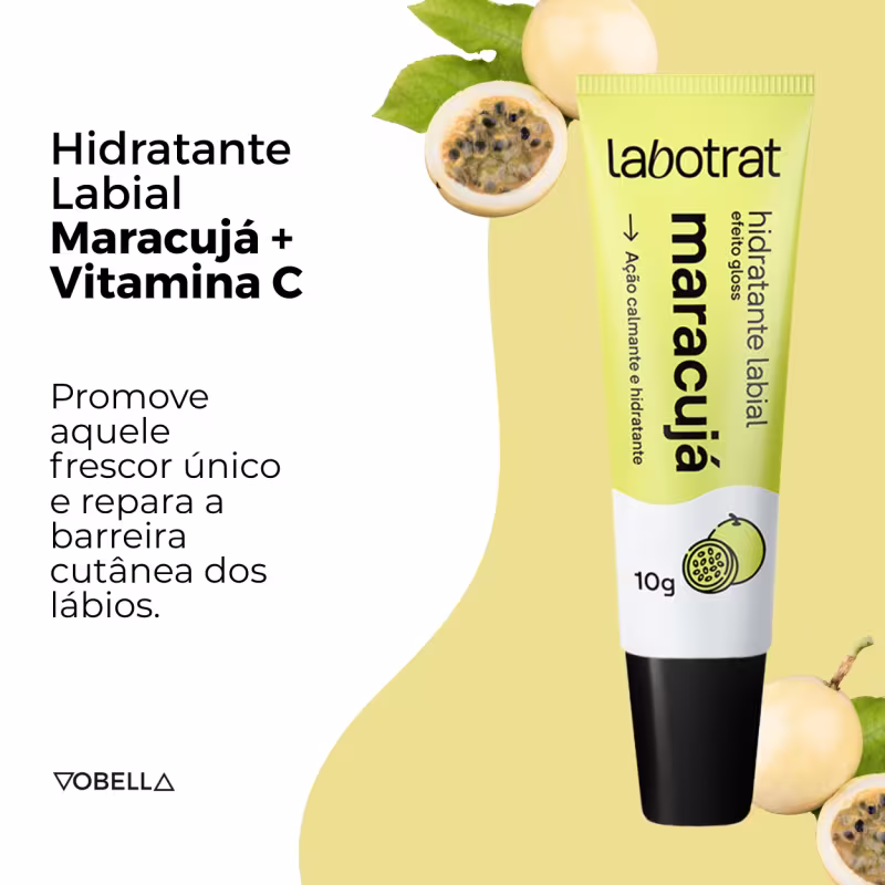 Kit 2 Hidratante Labial Gloss Maracujá Hidrata Labotrat