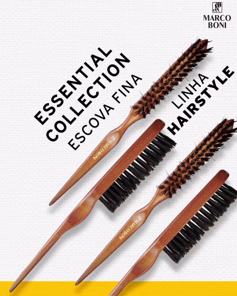 Escova de Cabelo Marco Boni Essencial, 1 unidade.