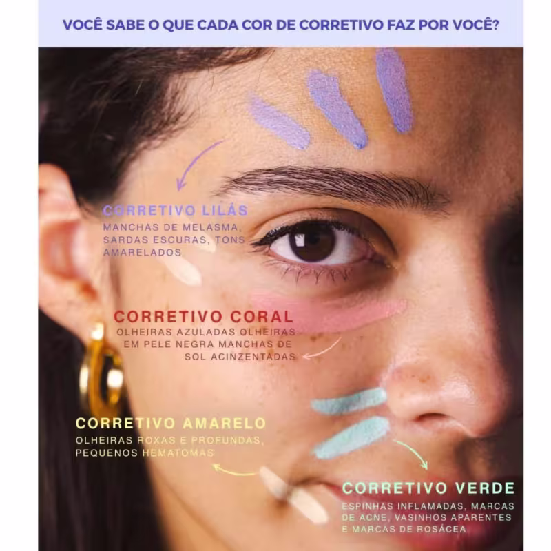 Corretivo Colorido Soft Skin - Mia Make - Lilás