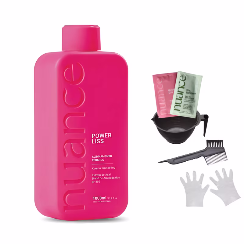 Escova Power Liss Nuance 1L Selagem Progressiva Antifrizz