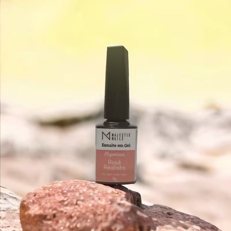 Esmalte Em Gel Unha Majestosa Majestic Nails Rosê Realista9g
