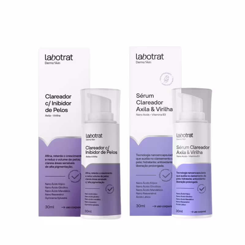 Kit Labotrat Clareador Potente Axila Virilha Sérum Inibidor