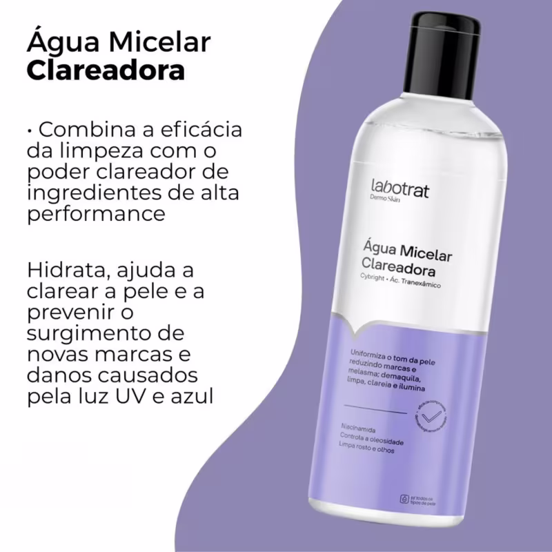 Kit Labotrat Sérum Clareador Axila Rosto Sabonete Micelar G