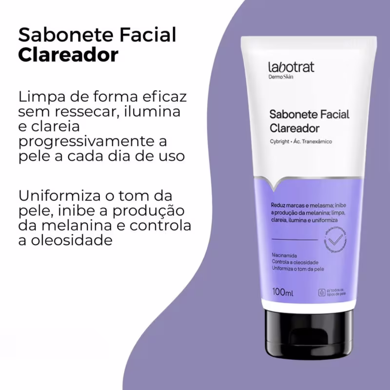 Kit Labotrat Sérum Clareador Axila Rosto Sabonete Micelar G