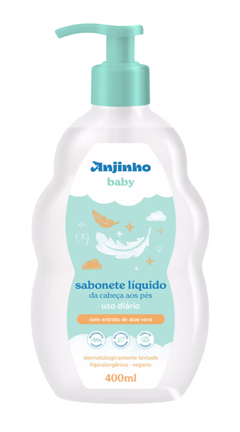 Anjinho Baby Sabonete Líquido Da Cabeça Aos Pés 400ml