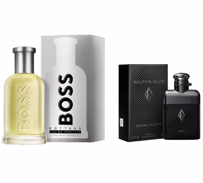 Super Combo Perfumes Masculinos – Hugo Boss Bottled EDT 200ml + Ralphs Club Parfum 50ml
