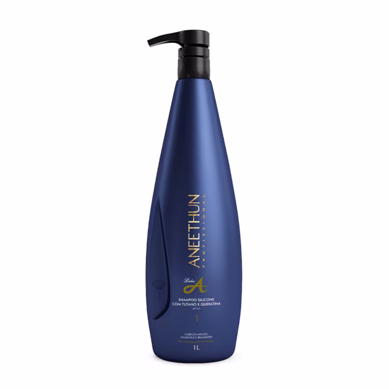Kit Aneethun Linha A Shampoo 1L + Creme de Silicone Cachos 250ml