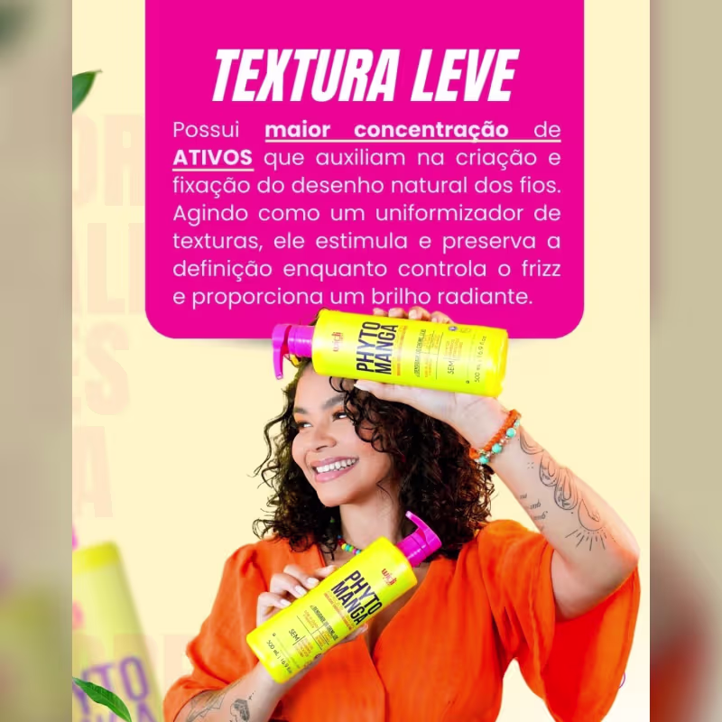 Kit Widi Care Phytomanga Curvaturas Ativador Leve e Mascara