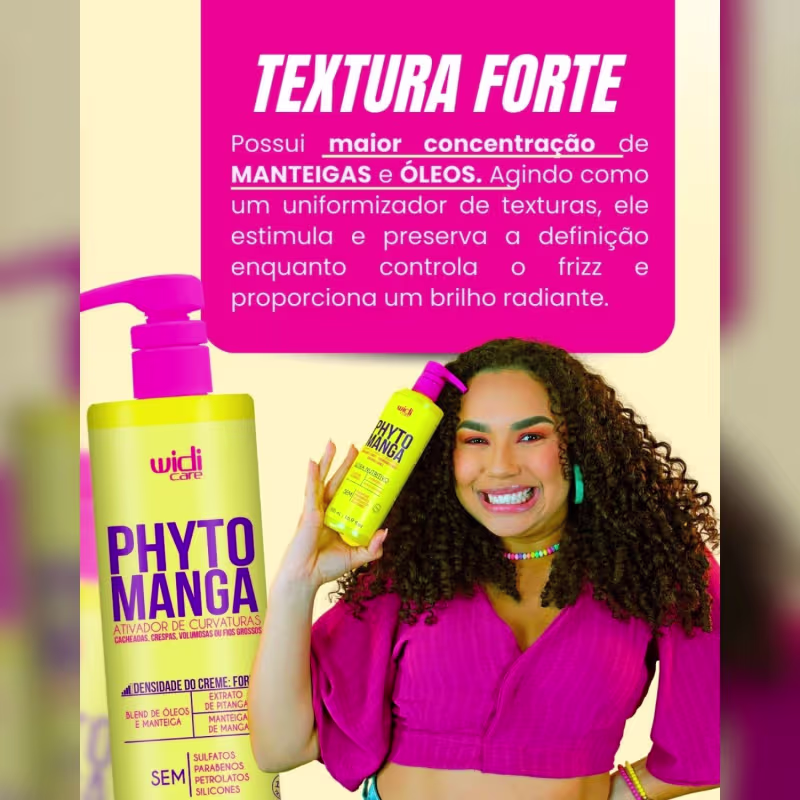 Kit Widi Care Phytomanga Curvaturas 6 Itens Ativador Forte