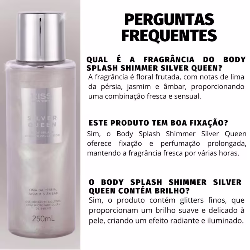 Kiss Body Splash Silver Queen 250ml