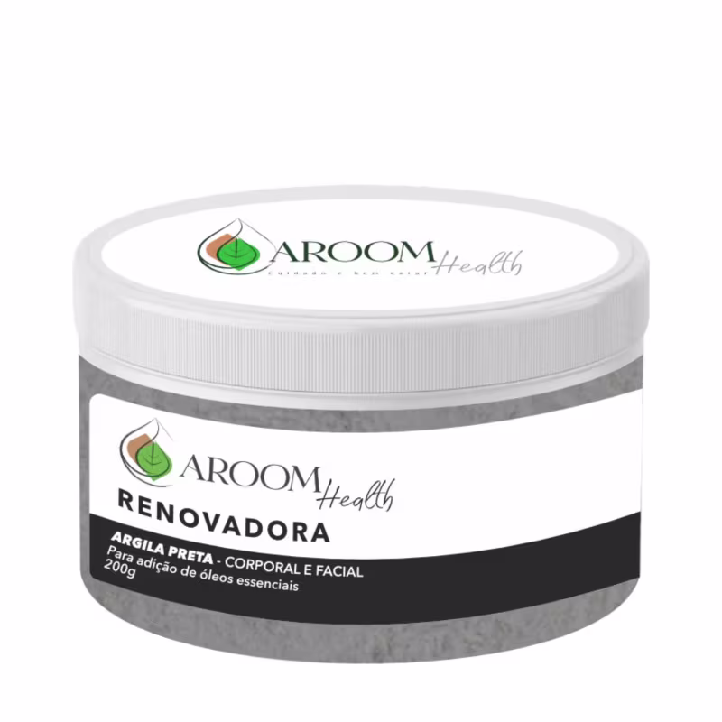  Argila multifuncional corpo , cabelo e rosto - cor preta  200g