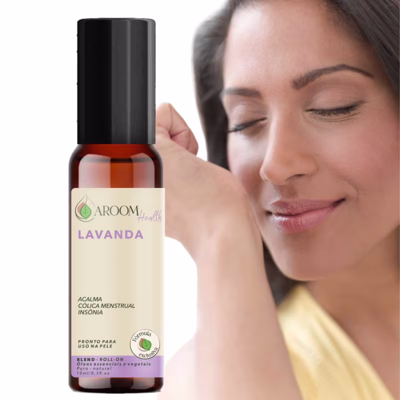 Fórmula exclusiva - Blend óleo essencial  lavanda - Roll-on 10 ml