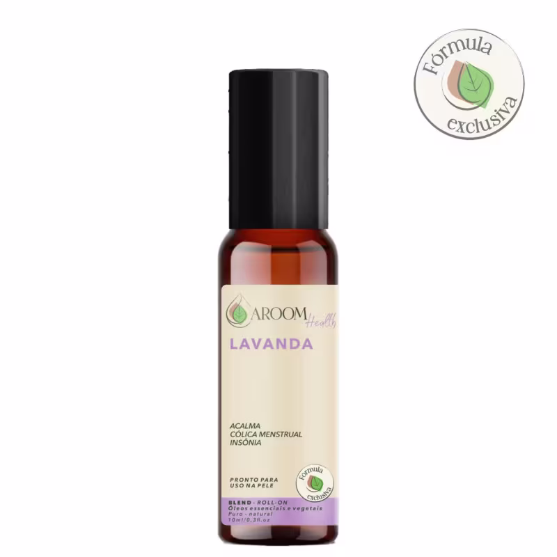 Fórmula exclusiva - Blend óleo essencial  lavanda - Roll-on 10 ml