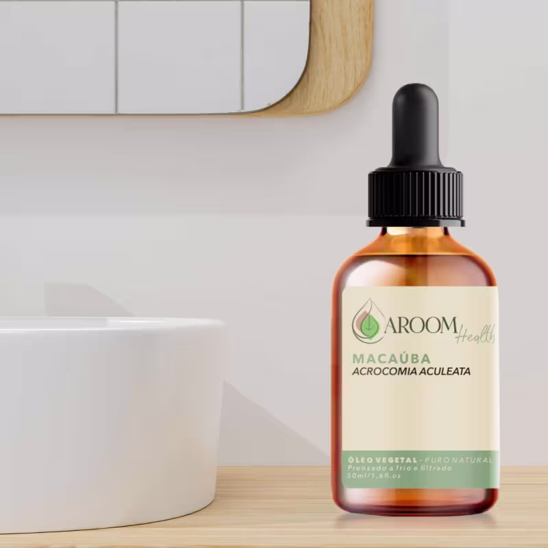 Óleo vegetal de Macaúba 100% puro natural -50 Ml