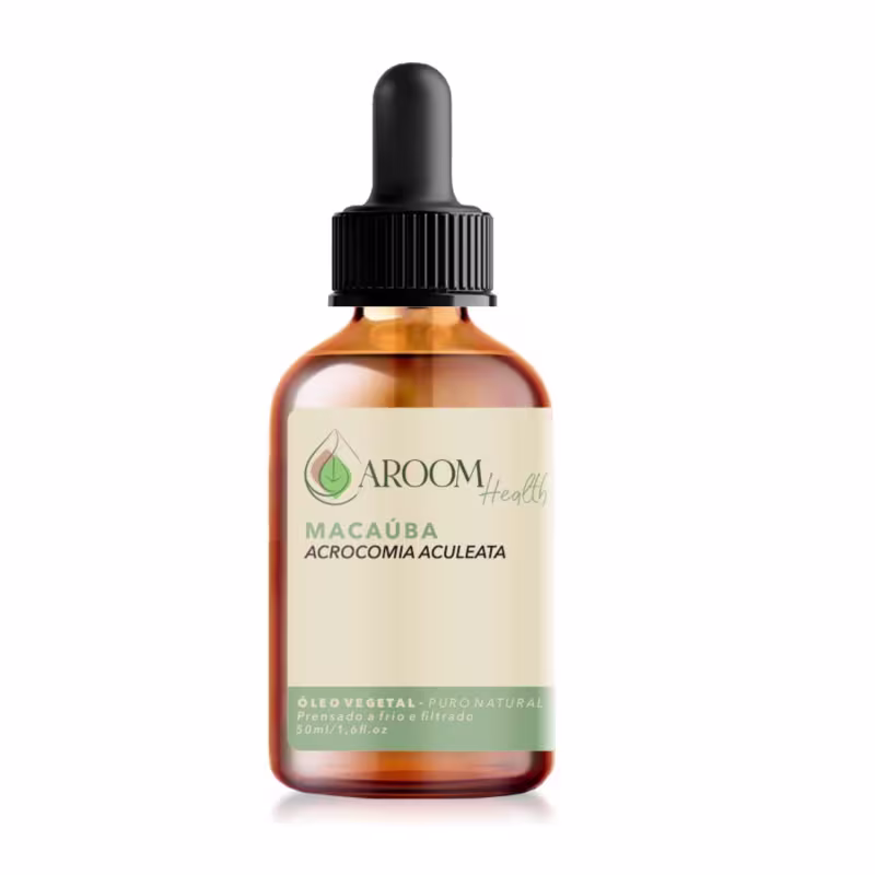 Óleo vegetal de Macaúba 100% puro natural -50 Ml