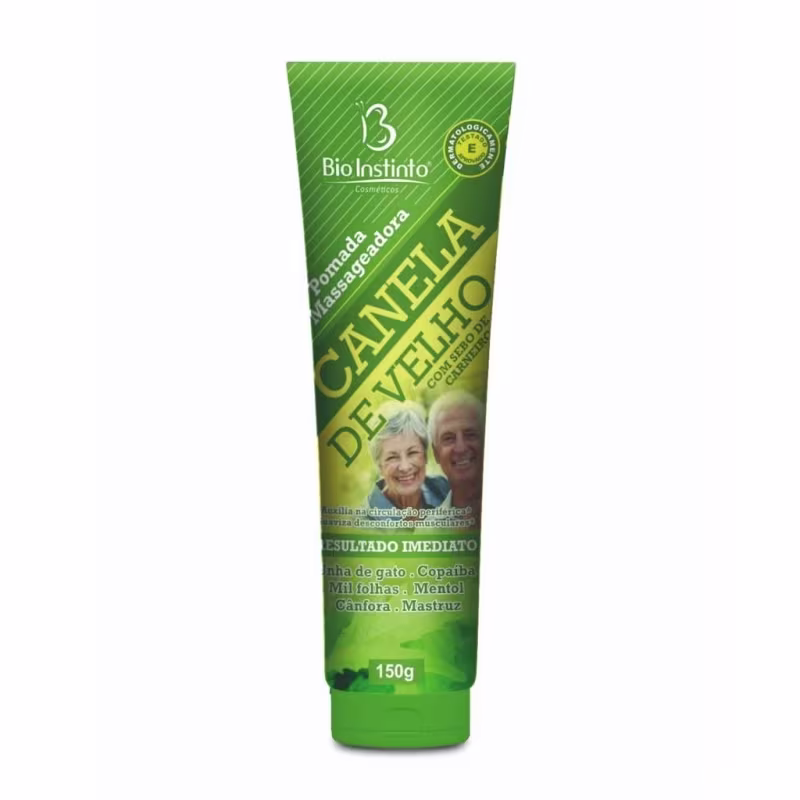 BIO INSTINTO POMADA CANELA DE VELHO COM SEBO DE CARNEIRO150G
