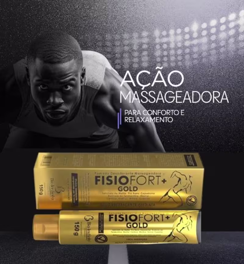 FISIOFORT + GOLD POMADA MASSAGEM BIO INSTINTO 150G