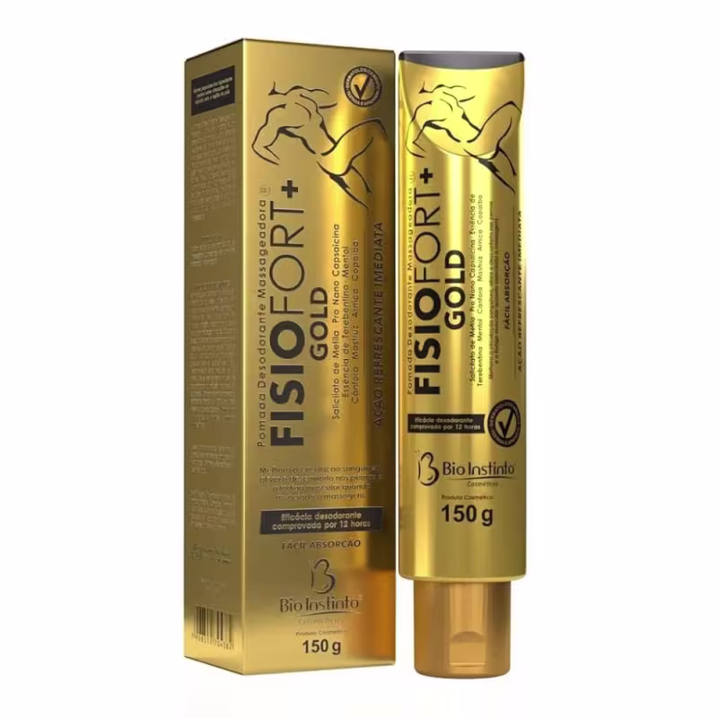 FISIOFORT + GOLD POMADA MASSAGEM BIO INSTINTO 150G