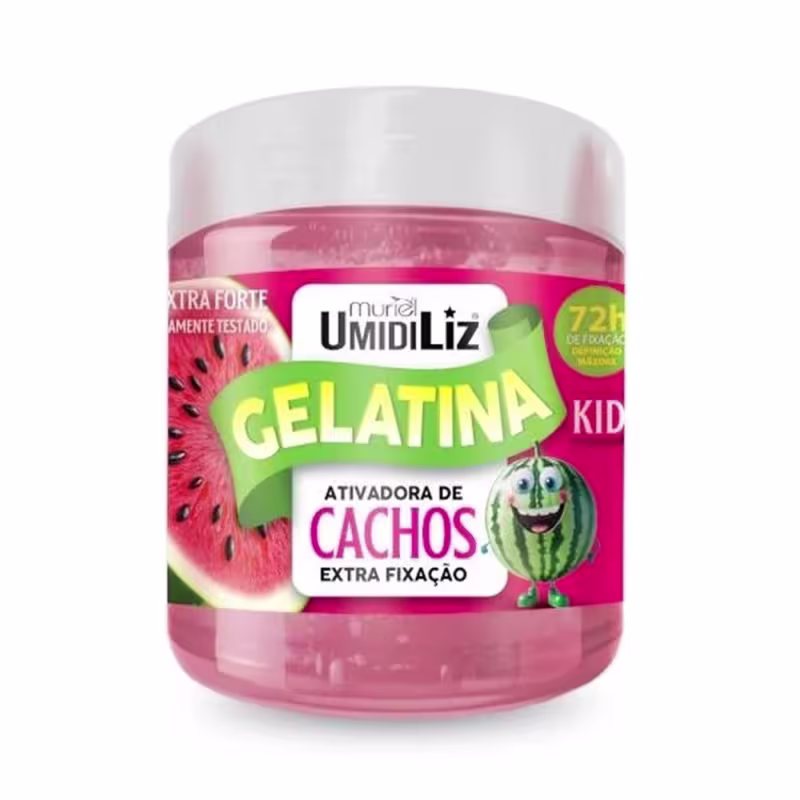 GELATINA UMIDILIZ KIDS ATIVADOR CACHOS MELANCIA 500G MURIEL