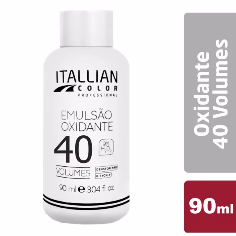Emulsão Oxidante Estabilizada Itallian Color OX 40 Volumes - Água Oxigenada 90ml