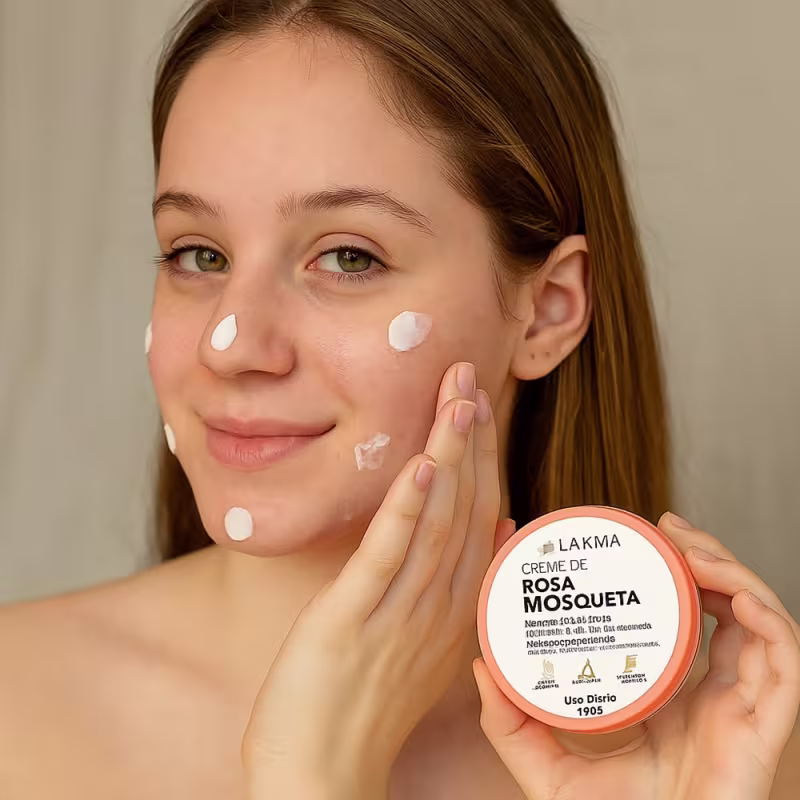 Creme Facial Rosa Mosqueta Pele Seca Ressecada Rosto Lakma 100gr Pharma