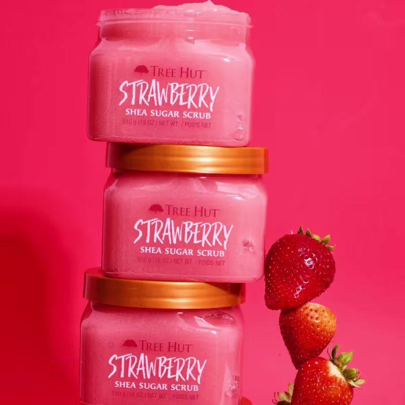 Esfoliante Corporal Strawberry Creme Morango Tree Hut 510g
