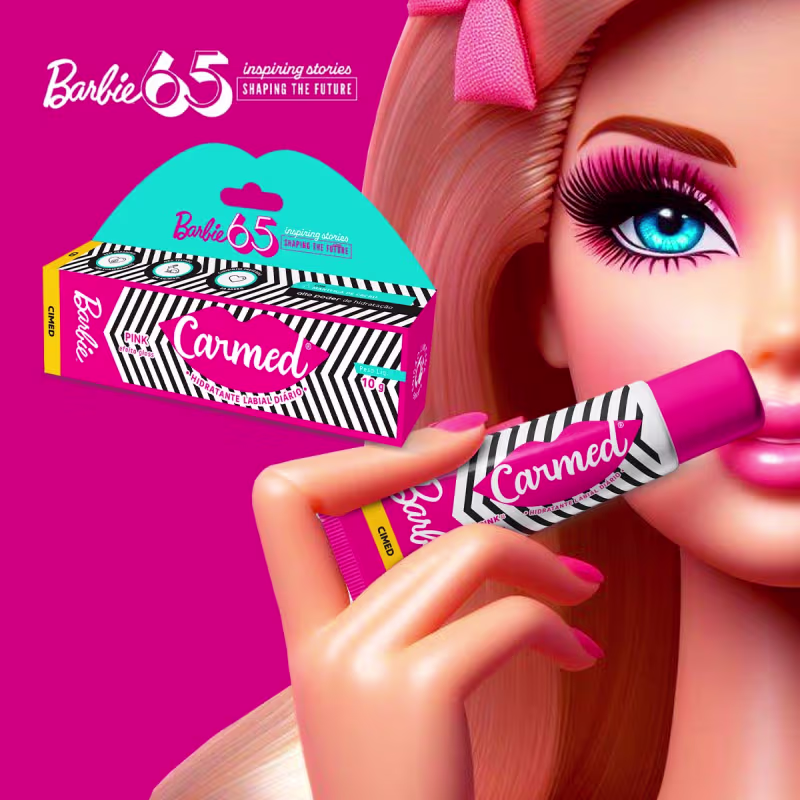 Hidratante Labial Carmed Barbie Pink Efeito Gloss10g