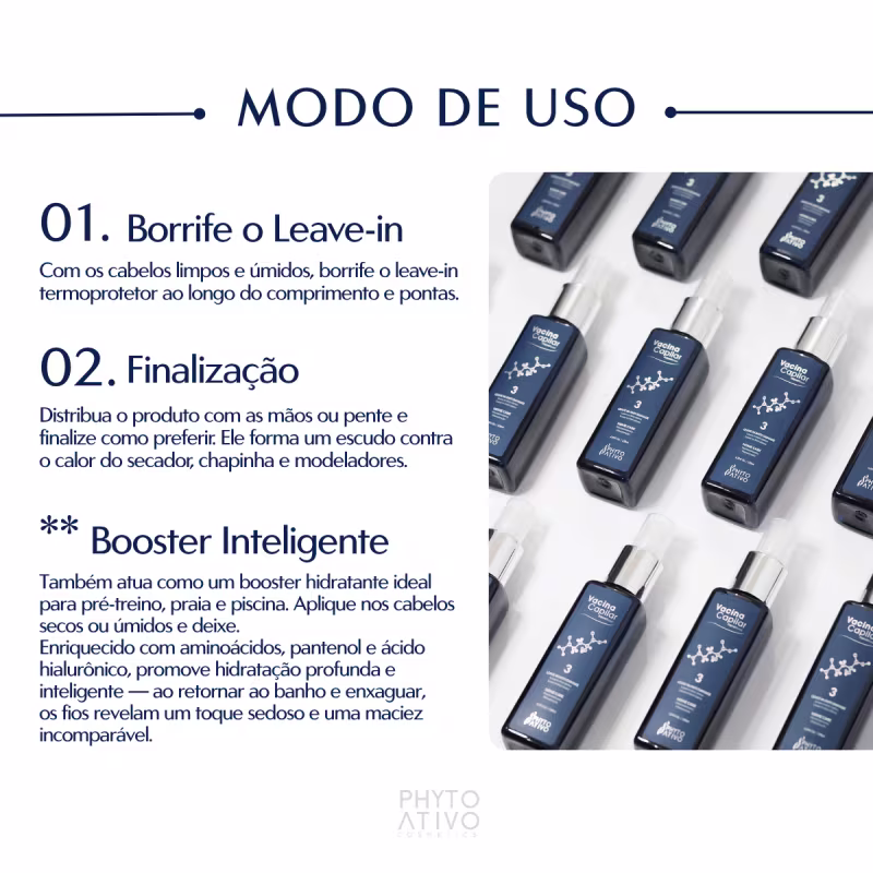 Leave-in Vacina Capilar Phyto Ativo Recuperação Intensa 130ml