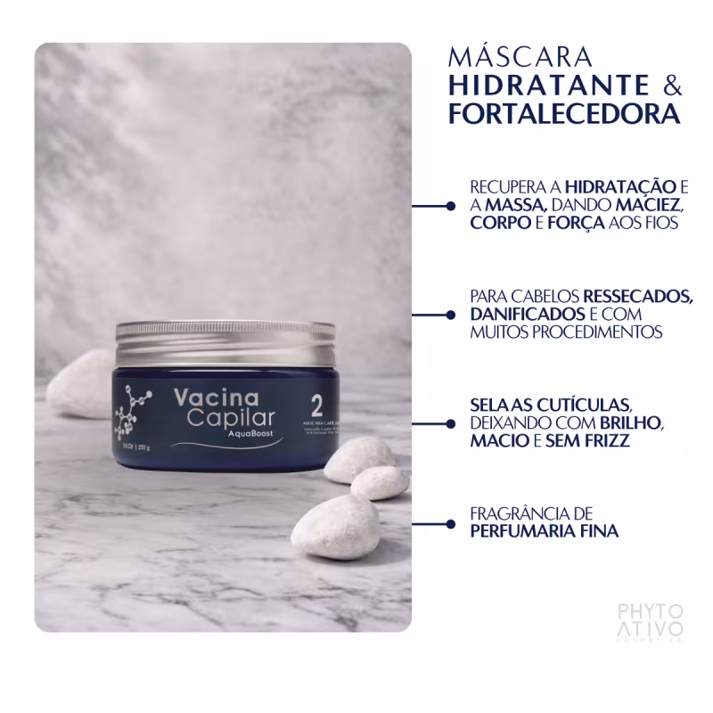 Máscara Vacina Capilar Phyto Ativo Recuperação Intensa 250g