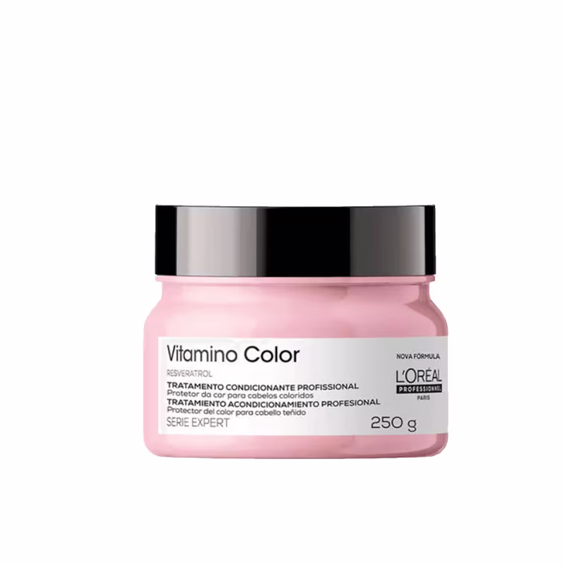 Kit L'Oréal Professionnel Vitamino Color Resveratrol + Silver Trio, 3 produtos.