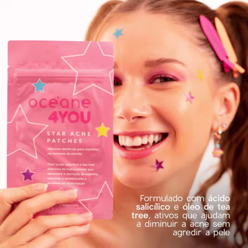Dois Pacotes Adesivos Secativos Star Acne 4you Océane